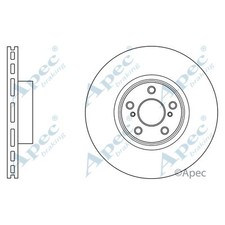 2x Brake Discs Vented For Toyota Hilux MK3 2.5 D-4D Apec Red Front 435120K130