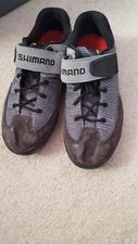 Mens Shimano Gray Biking  Cycling Shoes Size 9