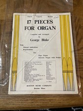 17 Pieces For Organ Sheet Music Book