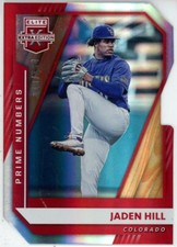 2021 Panini Elite Extra Edition Prime Numbers A Die Cut Jaden Hill #44 #d 13/134