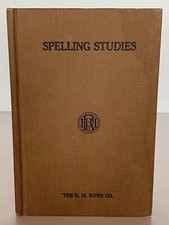 Spelling Studies-The H.M.Rowe Co.- Rare 1927 Copyright Vintage