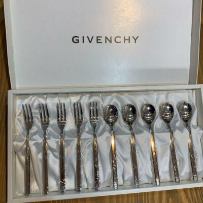 Givenchy Cutlery 10 Set 18-8 Stainless Steel Silver Tableware Tea