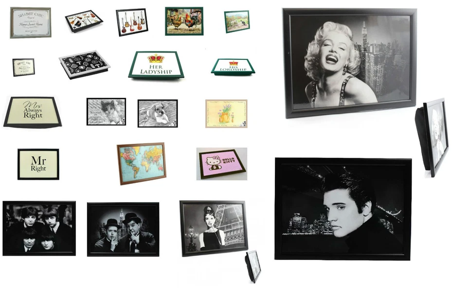 Quality Laptrays Lap Tray TV Dinner Bean Bag Cushioned Padded Cushion Soft Gift - Image 4 of 4