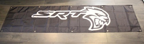Dodge SRT Hellcat Banner Flagge groß 2 x 8 Fuß Speed Shop Mechaniker Garage Racing 97