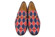 (FREE TARIFF) GUCCI Rhombus horsebit Loafer men Jordaan brixton shoes  AUTHENTIC