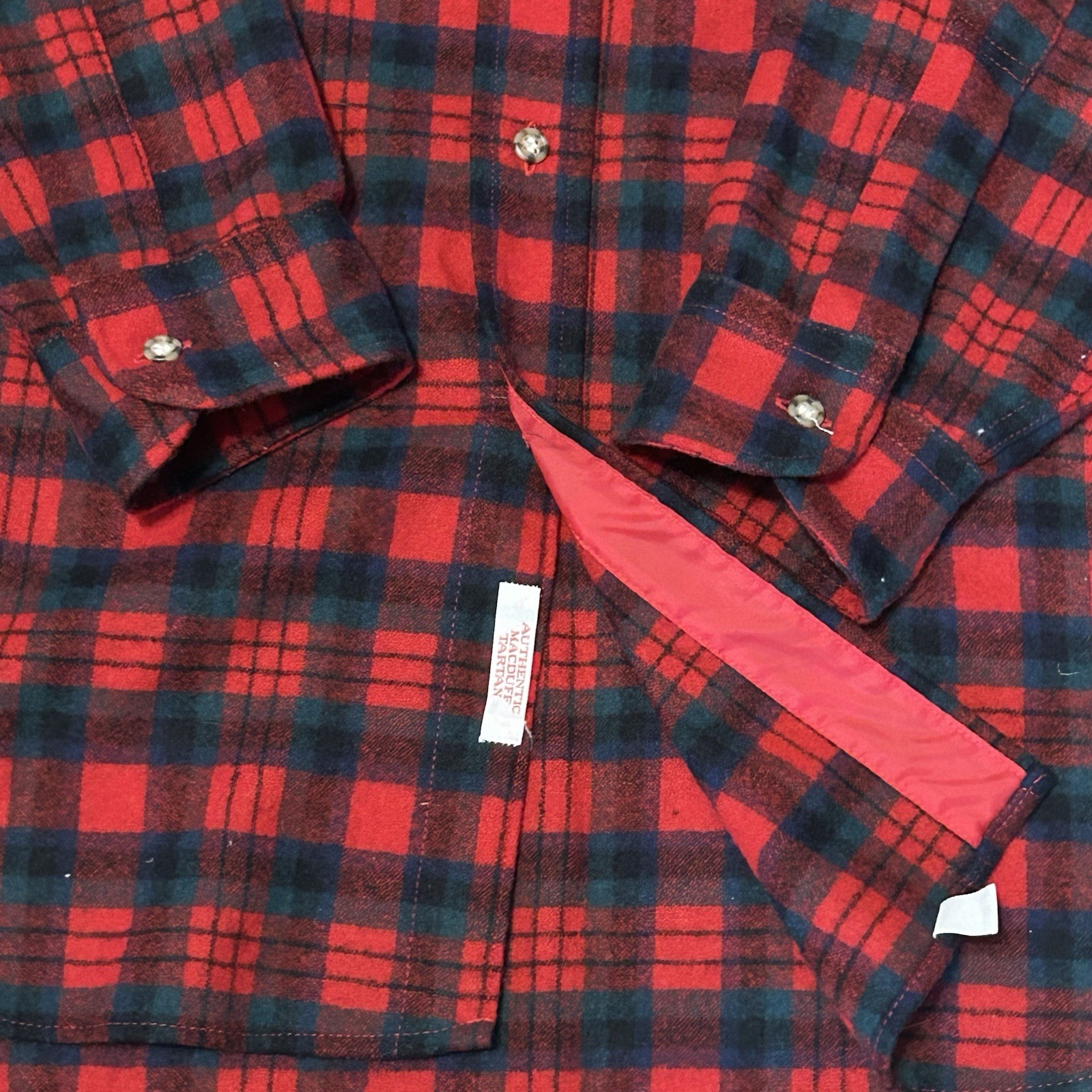 Pendleton Macduff Tartan Wool Button Up Shirt Red… - image 12