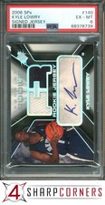 2006 SPx SIGNED JERSEY AUTOGRAPH #140 KYLE LOWRY RC #/1199 PSA 6