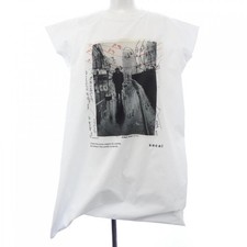 Sacai Women's Tunic White Sheer Size 2 Vintage Pre-Owned B Condition