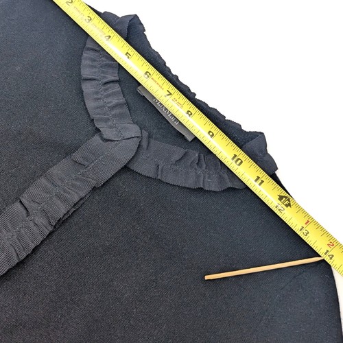 MAX MARA Pianoforte Kaschmir Seide Strickjacke Pullover 3/4 Arm schwarz Ripsband - Bild 15 von 16