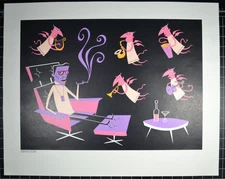 SHAG SILKSCREEN - THE HEAVENLY HOST - SILKSCREEN