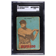 Joe Cronin #164 SGC A 1967 Topps Venezuelan Retirado Vintage Baseball Card MLB