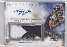 2015 Topps Inception Tyler Lockett #AJP-TLO Jumbo Patch Auto 0u1