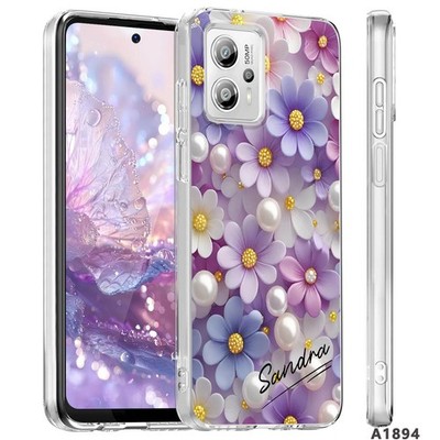 For Motorola Moto G 5G 2026/G Play/Edge 70 Flower Printed Customized Case Cover