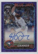 2024 Topps Chrome Rookie Purple Speckle Refractor /299 Hagen Danner Auto 16xu