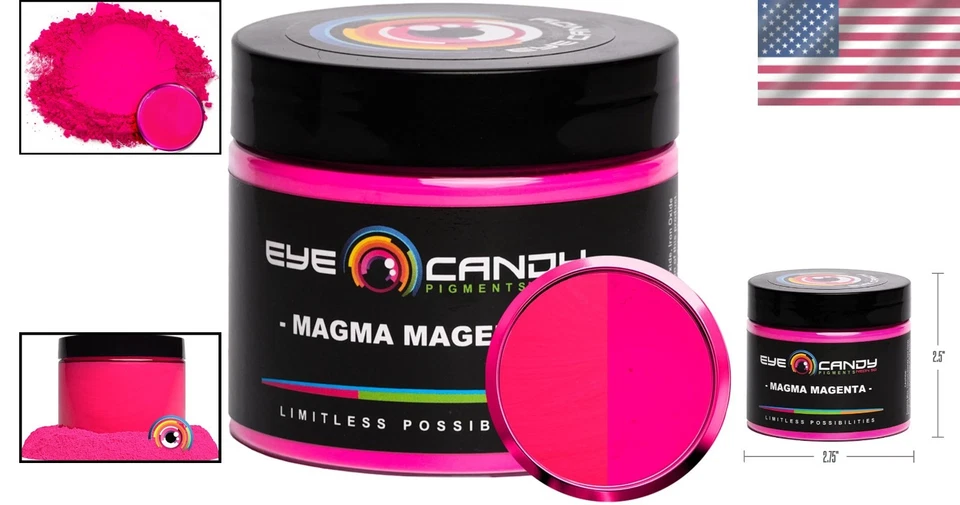 Pigments  Mica Powder Magma Magenta 50gr for Resin Soap Paint Craft - Image 2 of 4