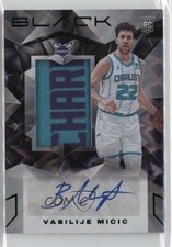 2023-24 Black Rookie Jumbo Memorabilia FOTL Emerald /3 Vasilije Micic Auto 8d4