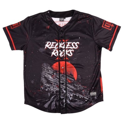 Sullivan King Reckless Rocks II 2 Baseball Jersey Men's Size 2XL EDM DJ Rave