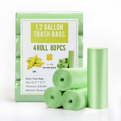 Jaoul Trash Bags 1.2 Gallon, Small Garbage Bags, Strong & Unscented Mini Tras...