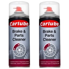 Carlube Brake &  Parts Clutch Components Tools Cleaner Degreaser Spray 400ml x2