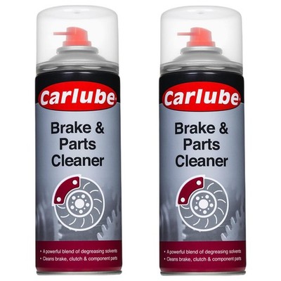 Carlube Bremse & Teile Kupplung Komponenten Werkzeuge Reiniger Entfetter Spray 400ml x2