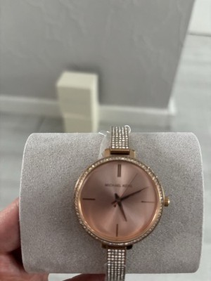 Michael Kors Damen Armbanduhr Quarz Roségold Edelstahl Analog mit Original-Box