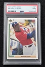 1991 MICHAEL JORDAN Upper Deck ROOKIE Baseball Card-CHICAGO WHITE SOX-PSA 9