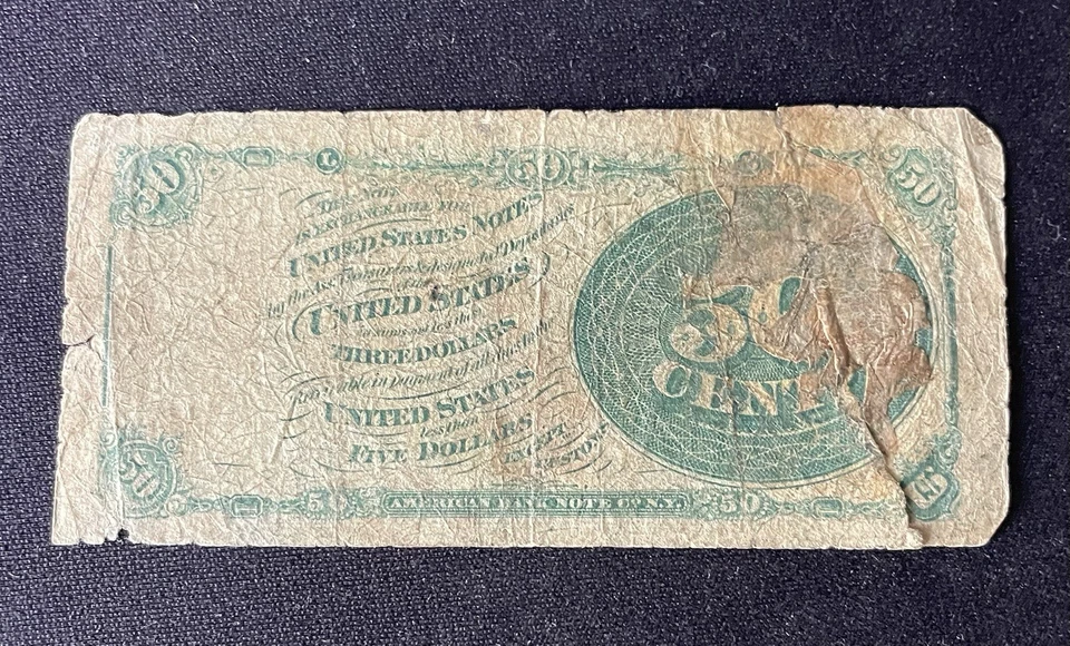 50 Cent Fractional Currency Stanton - Image 2 of 2