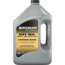 Marine Engine Oil 2 Stroke Quicksilver DFI 1 Gallon 858037Q01 Outboard