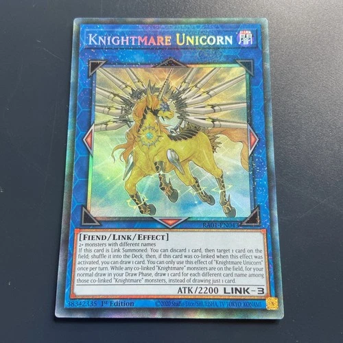 Knightmare Unicorn RA01-EN043 Quarter Century Secret Rare NM 1st Ed Yugioh