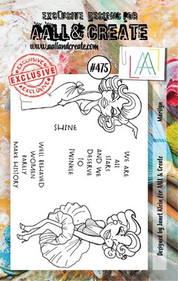 AALL and Create 3'' x 4'' Clear Stamps Janet Klein Marilyn Munroe #475