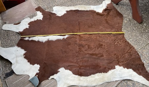 kuhfell teppich echt 160x148 cm