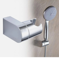 360Degree Shower Head Holder Universal Bathroom Bracket Wall Mount Adjustable