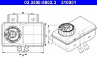 AusgleichsbehäLter BremsflüSsigkeit ATE 03.3508-8802.3 FüR BMW E12 E24 5Er 6Er
