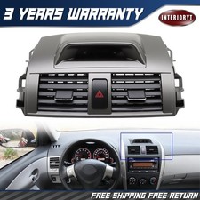 For Toyota Corolla 2009-2013 Center Dash Ac Outlet Air Vent Panel With Clock