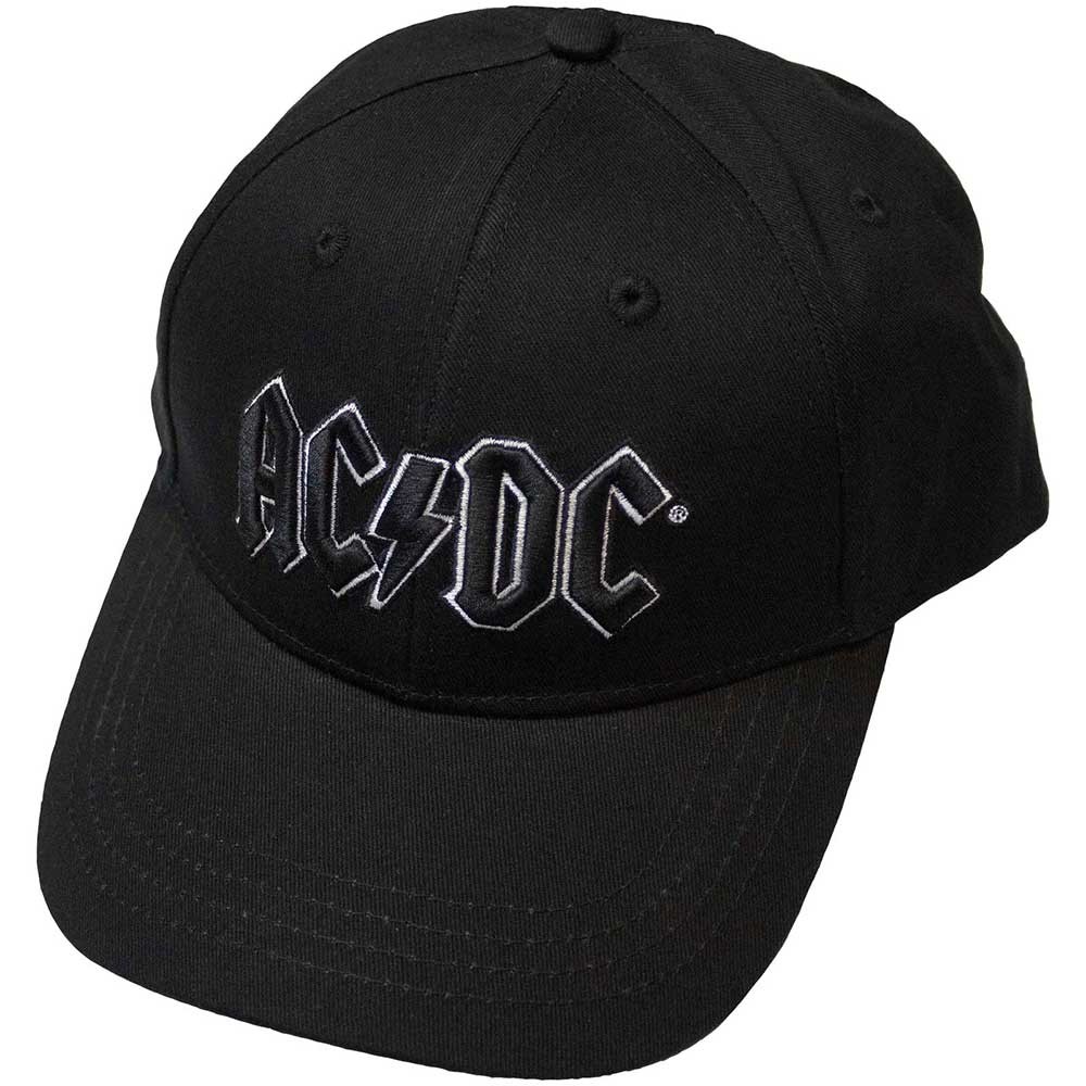 AC/DC 'Black Logo' (Black) Baseball Cap NEW OFFICIAL