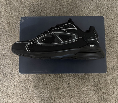 Dior B30 Men s Black/White Low Top Lace-Up Athletic Sneaker New w/ Box