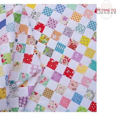Cotton Fabric Squares Precut 4x4 200pcs for Quilting Sewing DIY Potholders