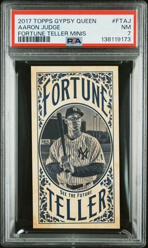 2017 Topps Gypsy Queen Aaron Judge Fortune Teller Mini's Rookie Card PSA 7