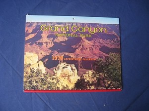 1978 Grand Canyon National Park Calendar