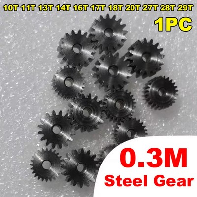 0.3 Modulus Steel Gear 10T 11T 13T 14T 16T 17T 18T 20T 27T 28T 29T Teeth Gear