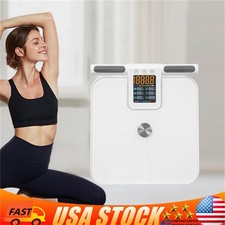 8 Electrode Smart Body Fat Scale Full Body Composition Analyzer with Report LCD