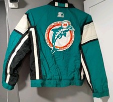 Rare VTG Miami Dolphins Classic Team Collection Jacket Medium Korea Starter NFL