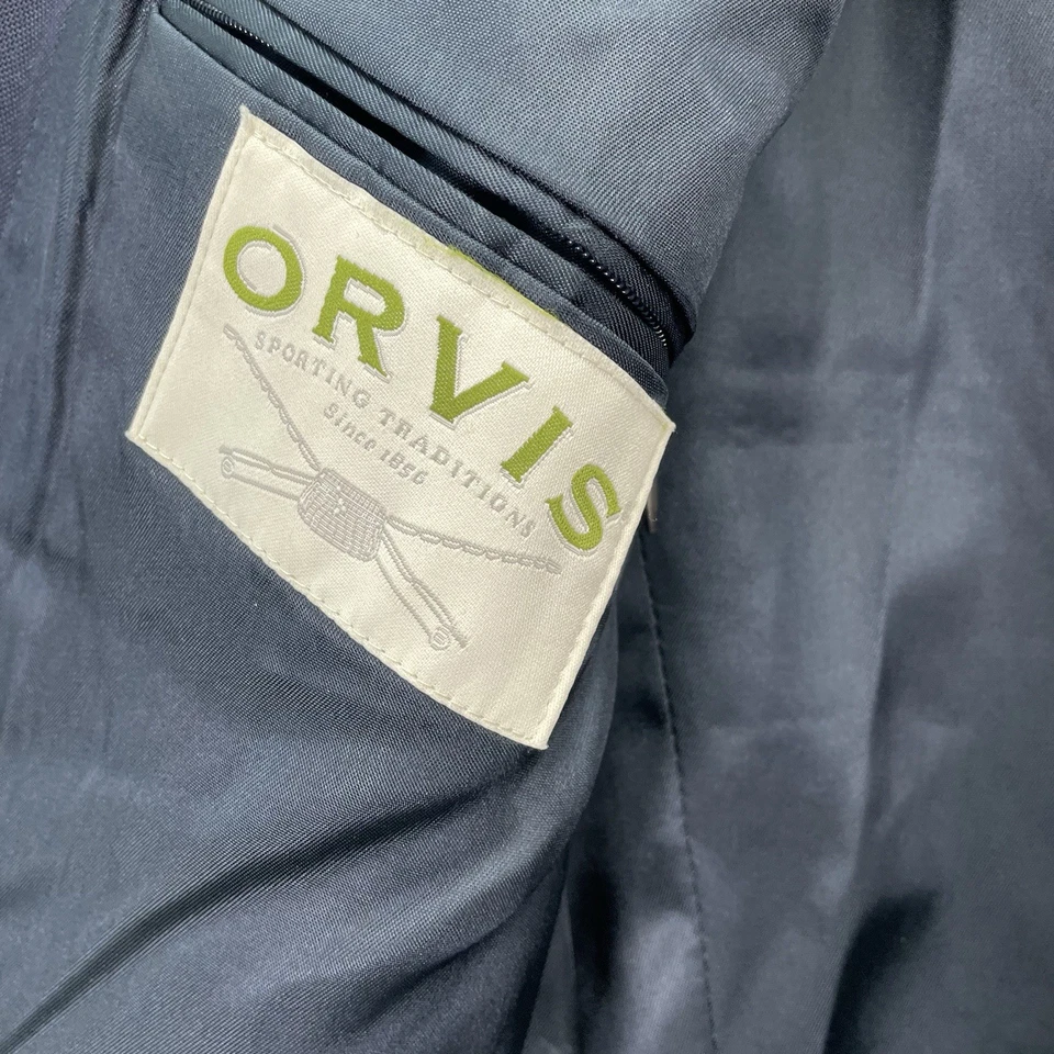 Orvis Blazer 男式 44S 码夹克外套运动套装羊毛三扣大学 — 第 4/4 张图片