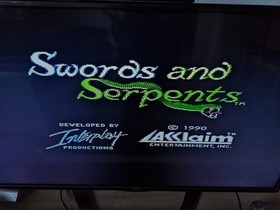 Nintendo NES Spiel Swords of Serpents RAR Game
