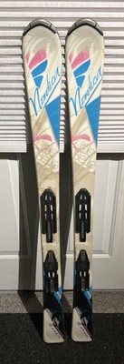 Nordica Little Belle Kids Skis w/ Marker 4.5 Binding Plates 120 cm Pink READ
