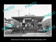South Nyack New York Erie Railroad Station c1910 Old Large Historic Photo South Nyack New York Erie Railroad Station c1910 Old Large Historic Photo
