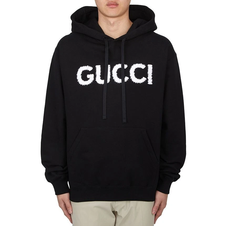 Felpa uomo Gucci in pile con cappuccio 127650527