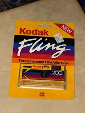 KODAK FLING 200 STORE SAMPLE VINTAGE DISPOSABLE 35MM FILM CAMERA NEW SEALED
