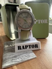 Raptor Damen Quarz Armbanduhr analog Strass-L...