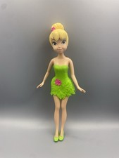 DISNEY FAIRIES BUBBLE TINK TINKERBELL DOLL 9" PLASTIC DRESS & HAIR 2013 JAKKS